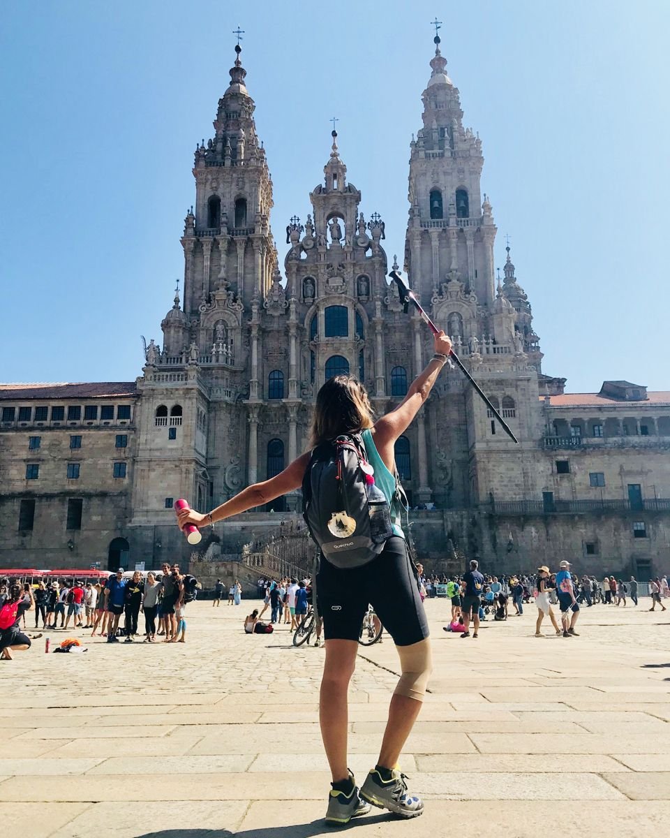 Santiago de Compostela Cathedral at the end of the Camino de Santiago
